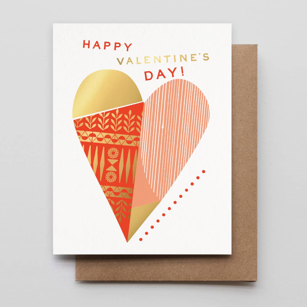 Valentines Day Heart Collage Card