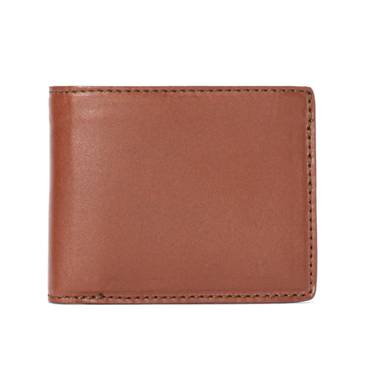 Mission Mercantile Leather Goods Campaign Leather Bifold Wallet - Chestnut
