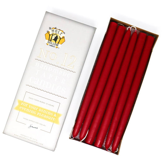 Sweetheart Red - Taper Candles