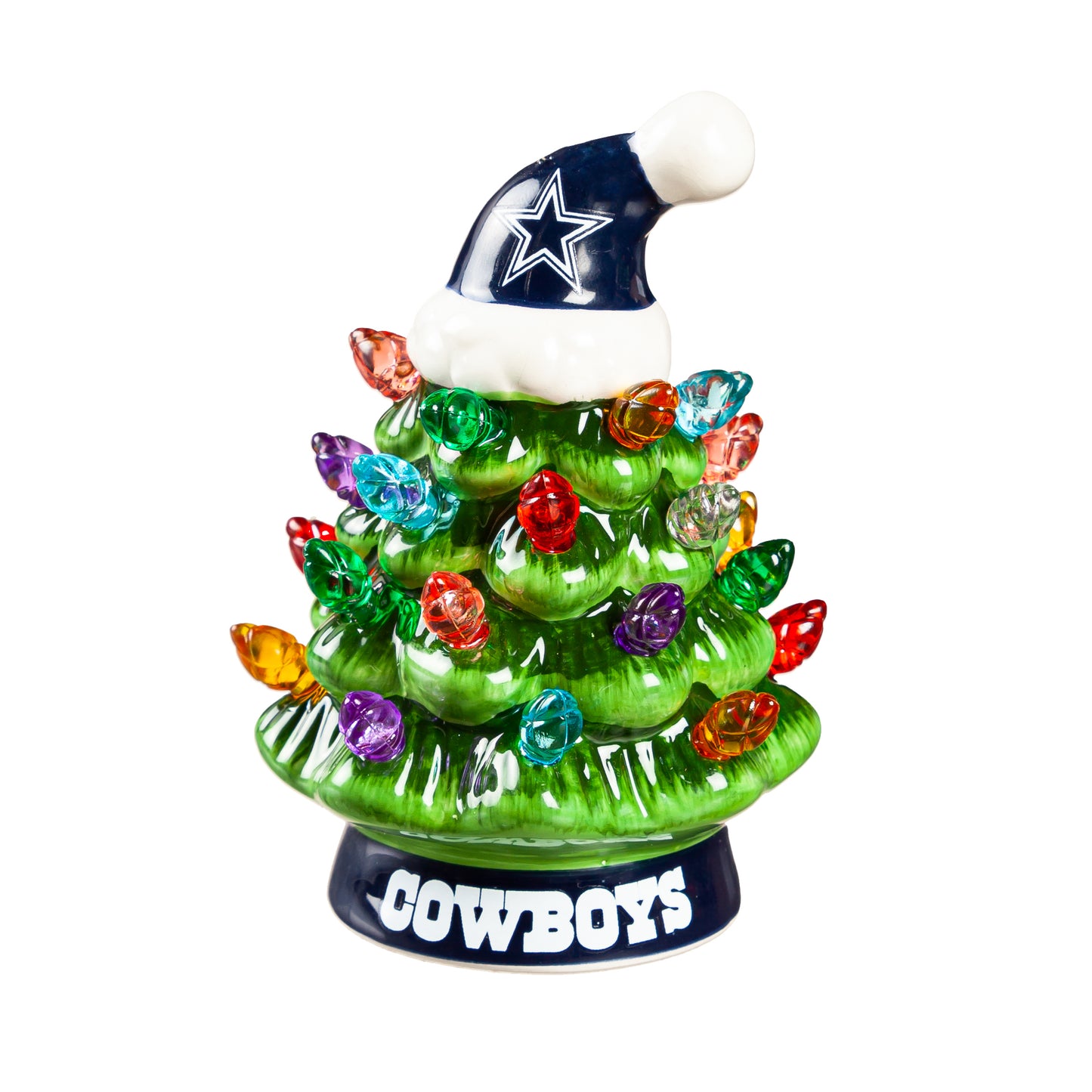 Dallas Cowboys 4" Mini LED Tabletop Christmas Tree