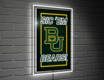 NeoLite Wall Decor, Rectangle, College, Baylor University