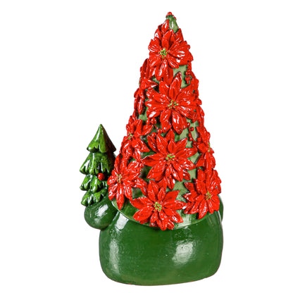 Christmas Gnome LED Resin Tabletop Decor - 8"