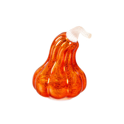 Fall LED Light Up Glass Gourd Table Décor