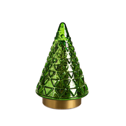 LED Glass Holiday Christmas Tree  - 6.5"