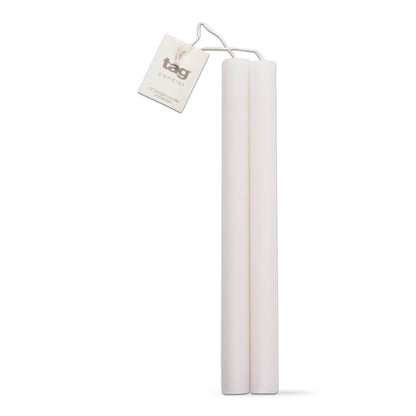 Unscented 10" Taper Candles Set of 2 -  White