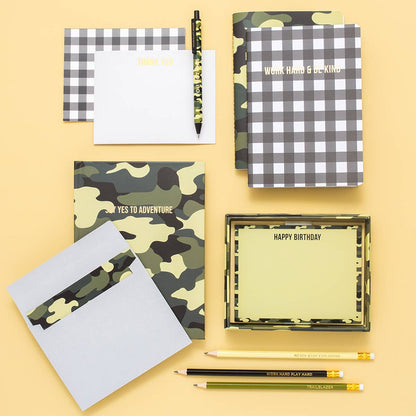 Camouflage Motivational Pencil Set