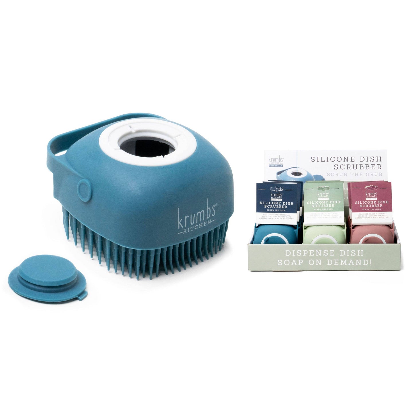 Silicone Dish Scrubber by KrumbsKitchen®