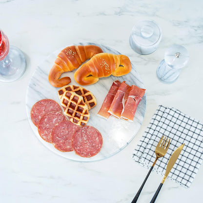 Thirstystone White Marble Lazy Susan