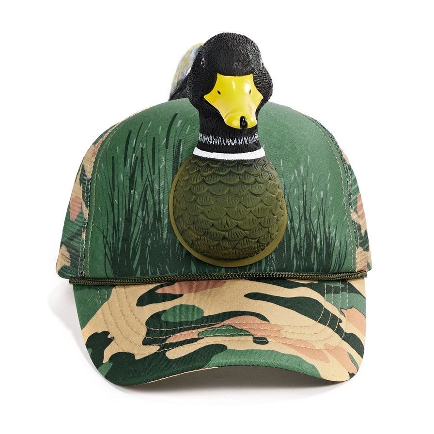 Mallard Duck | Camo Trucker Hat Mesh Cap