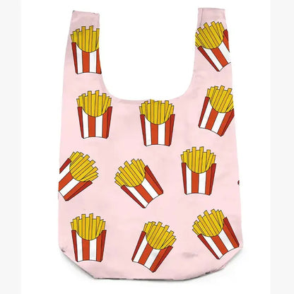 2-in-1 Bag Charm & Reusable Shopper Bag - French Fries
