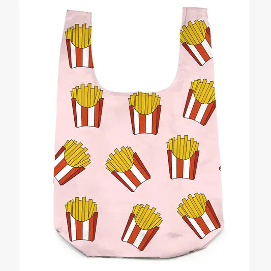 2-in-1 Bag Charm & Reusable Shopper Bag - French Fries