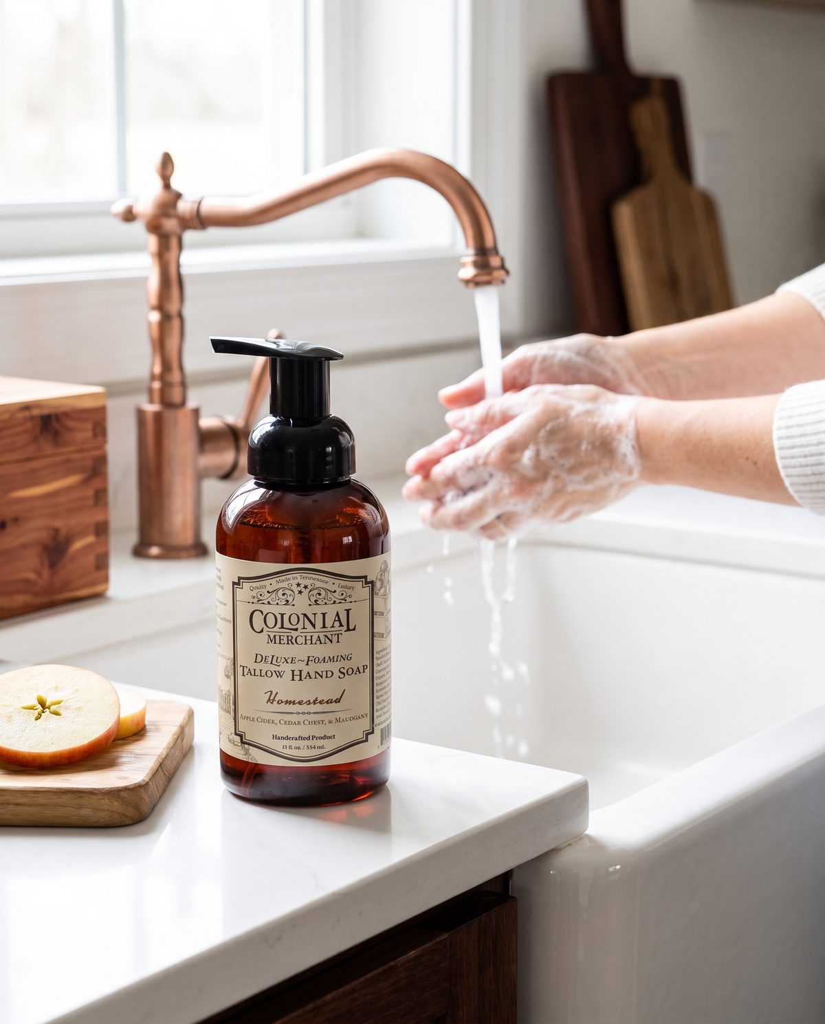Homestead Tallow Foaming Hand Soap – Handmade 12 oz USA