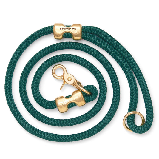 The Foggy Dog Evergreen Marine Rope Dog Leash