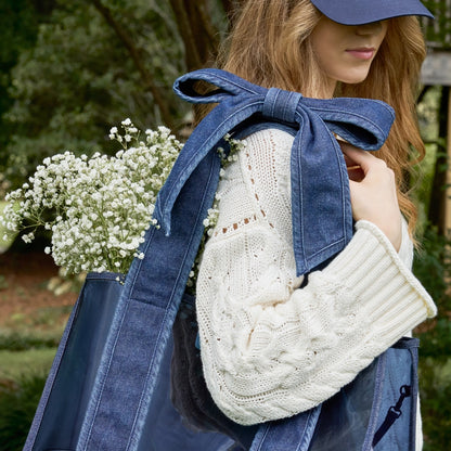 Case-Mate Denim Bow Classic Jelly Tote Bag