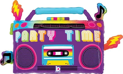 Party Time Boom Box Balloon-28"