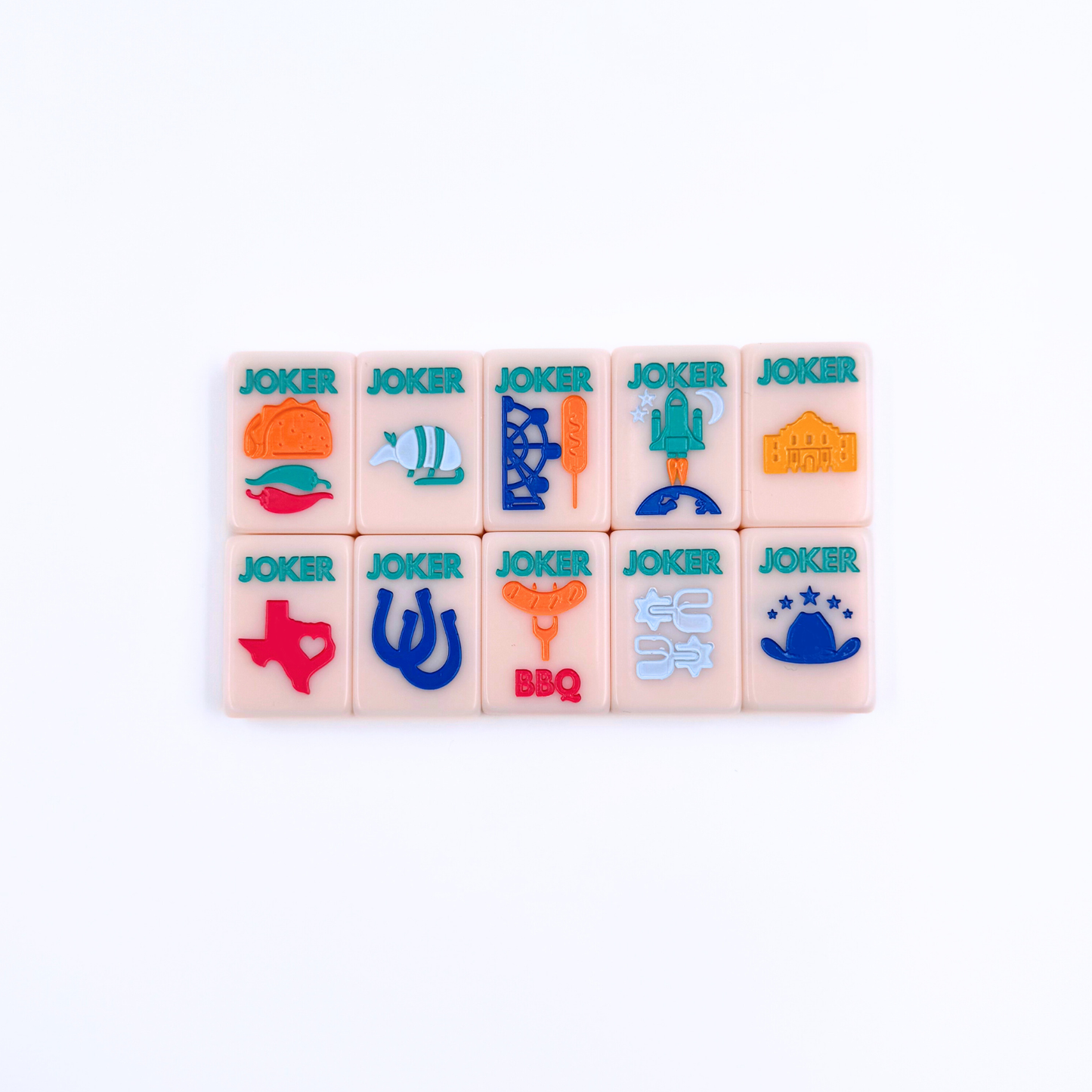 THE TEXAS SERIES - American Mahjong with Lone Star Flair Mahjong Tiles