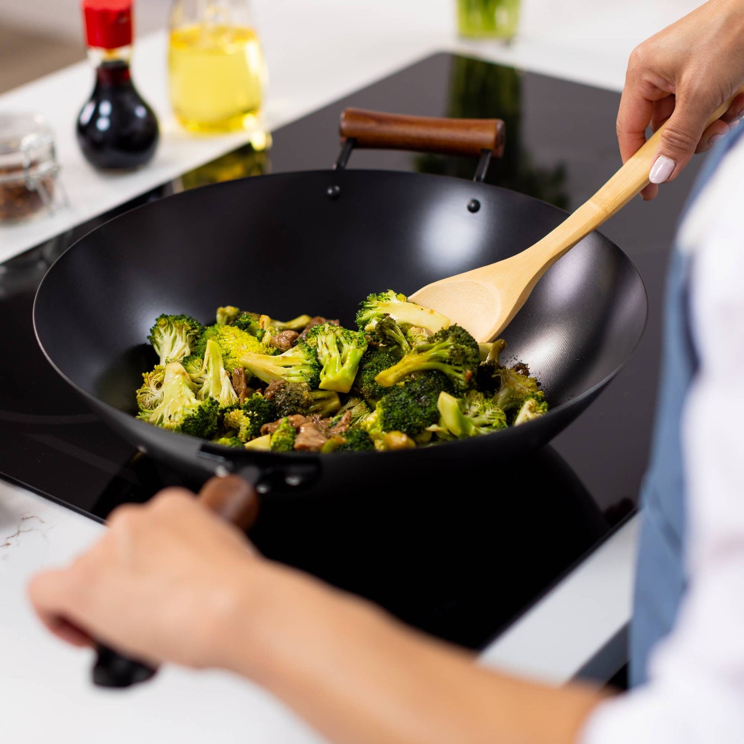 Joyce Chen Carbon Steel Ceramic Nonstick Wok
