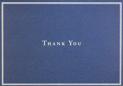 Navy Blue Thank You Notes