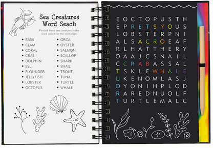 Games and Puzzles: Ocean World Scratch and Sketch