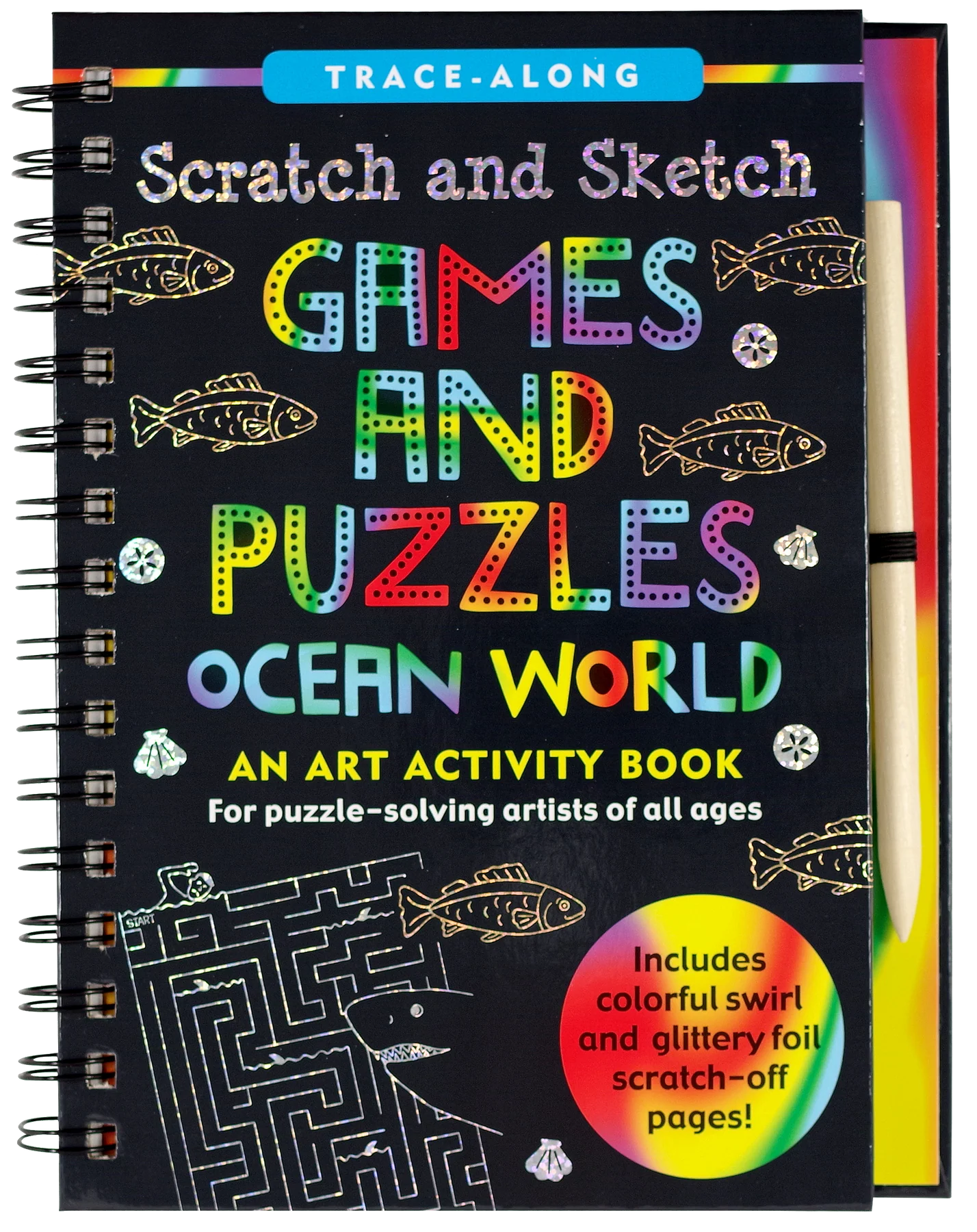Games and Puzzles: Ocean World Scratch and Sketch