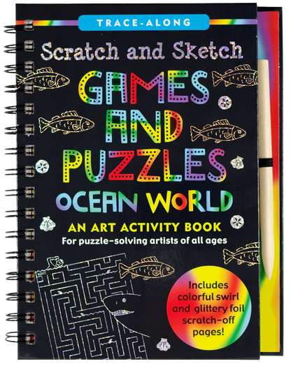 Games and Puzzles: Ocean World Scratch and Sketch