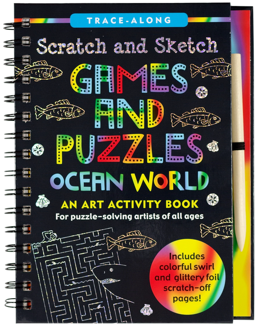Games and Puzzles: Ocean World Scratch and Sketch