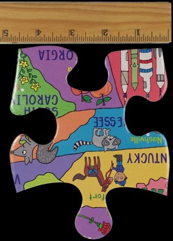 Floor Puzzle USA Map 48 Pieces