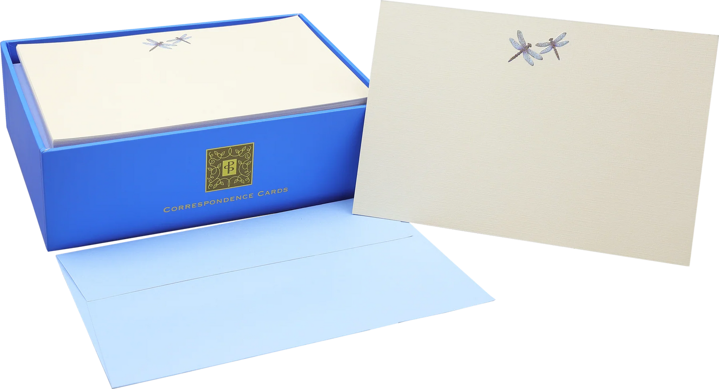 Blue Dragonflies Correspondence Cards