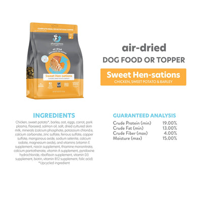 Sweet Hen-sations Air-Dried Dog Complete & Balanced Topper