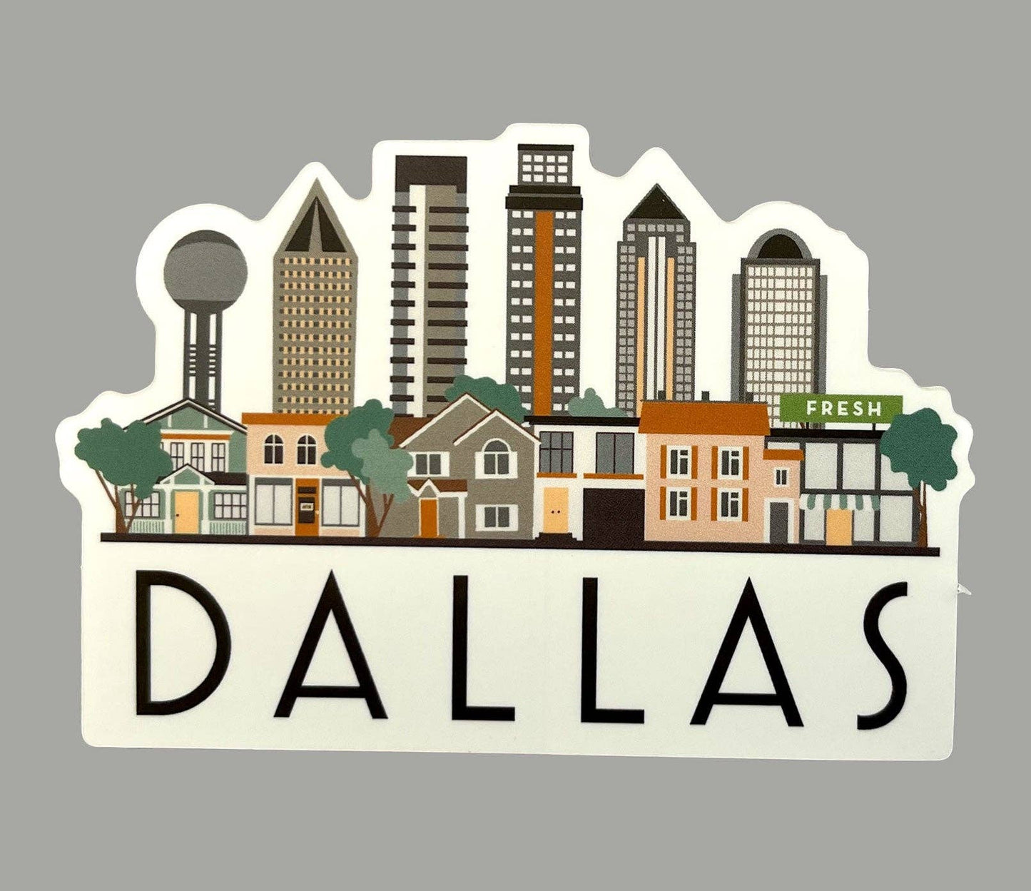 Dallas Cityscape Magnet