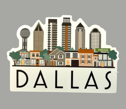 Dallas Cityscape Magnet