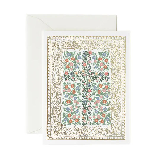 Rosette Cross Easter Card