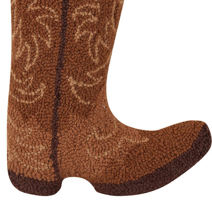 Cowboy Boot Wool Pillow