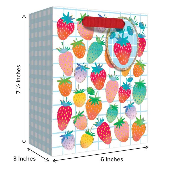 Sweet Strawberries Small Gift Bag