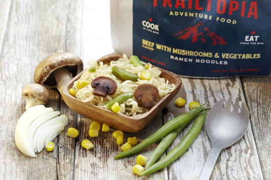 Beef Flavored with Vegetables and Mushrooms Ramen Noodles