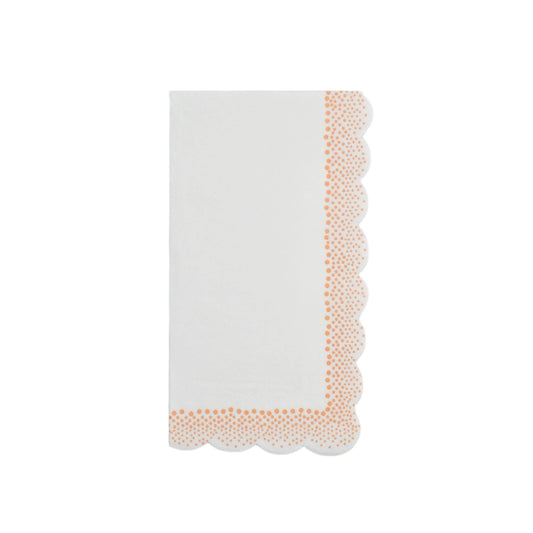 Harmony Peach Dots Guest Towels