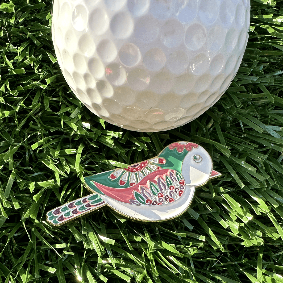 Birdie Women's Golf Ball Marker with Hat Clip