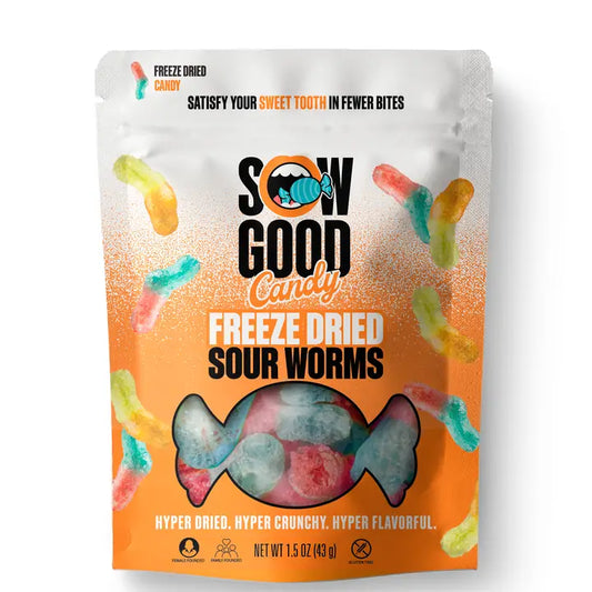 Sow Good Freeze Dried Candy - Sour Worms (1.5oz)