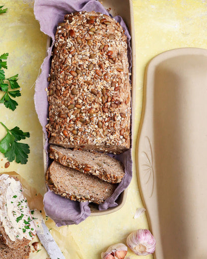 Covered Pottery Bakeware Bread Pan