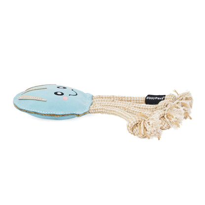 EcoZippy Suede and Rope Buddies - Jellyfish Dog Toy