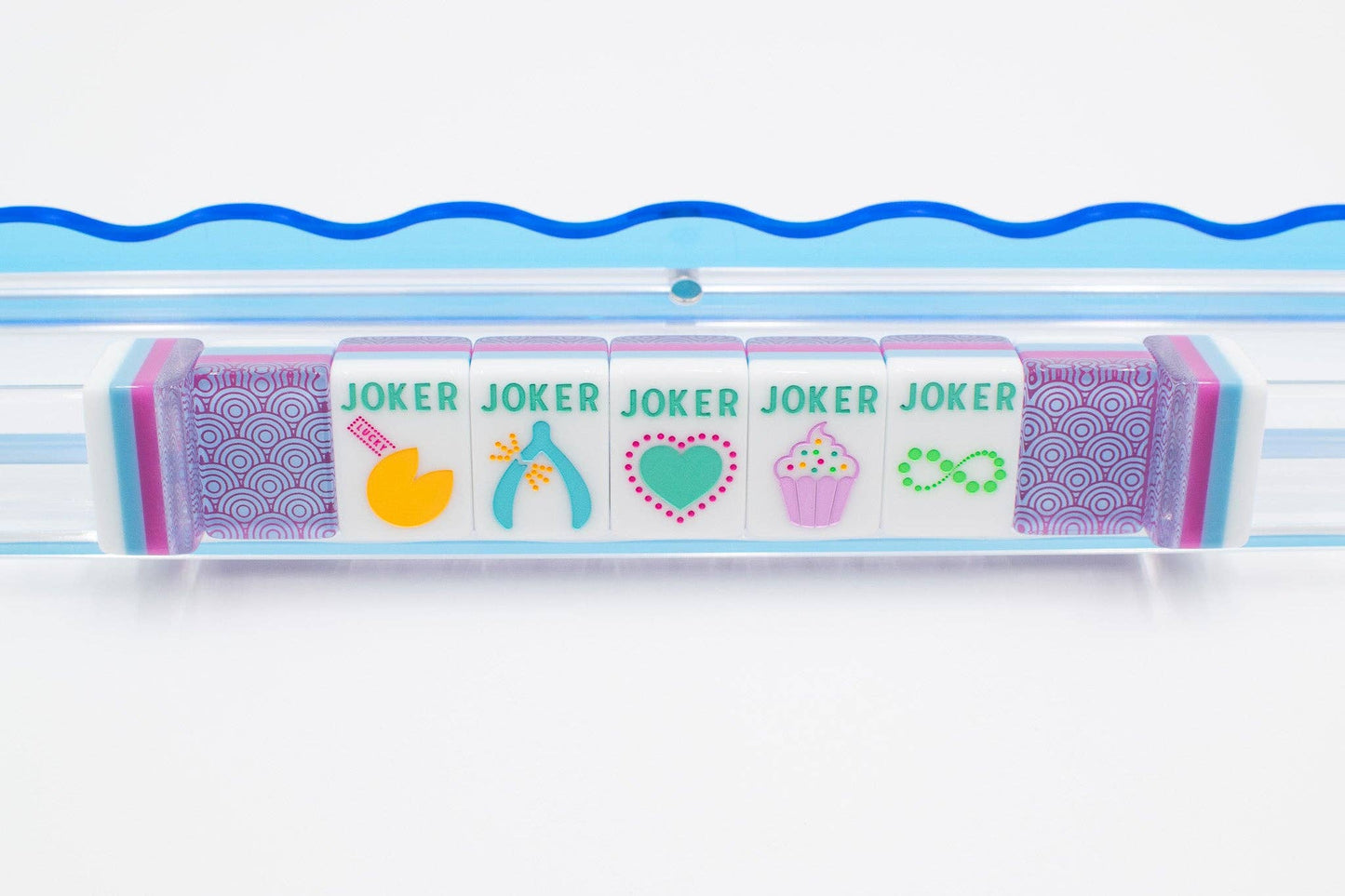 Crystal Confetti Purple - Mahjong Tile Set with a Sprinkle of Color