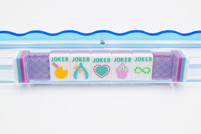 Crystal Confetti Purple - Mahjong Tile Set with a Sprinkle of Color