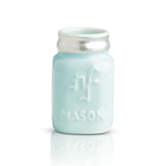 Nora Fleming Mini Turquoise Mason Jar, You're A-Mason