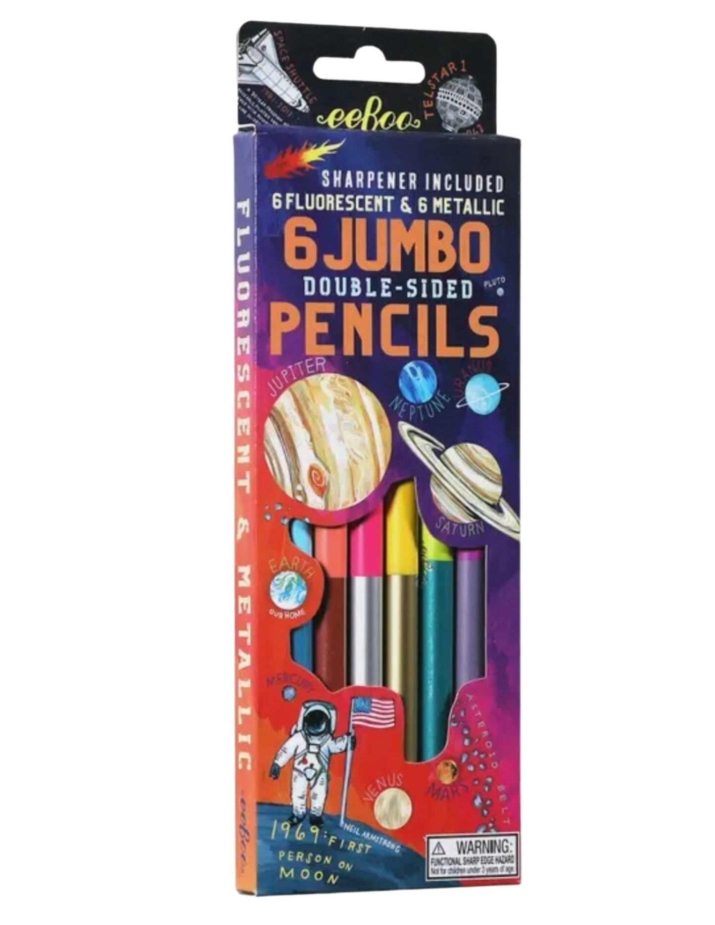 6 Jumbo Double-Sided Pencils