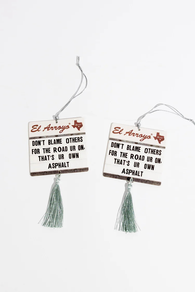 El Arroyo Ur Own Asphalt Car Air Freshener
