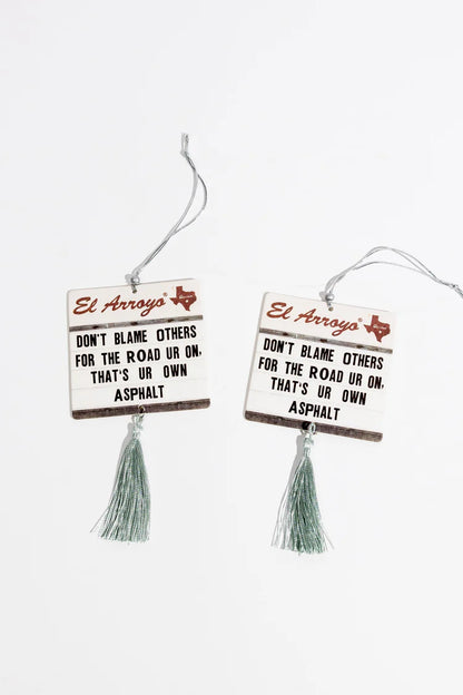 El Arroyo Ur Own Asphalt Car Air Freshener