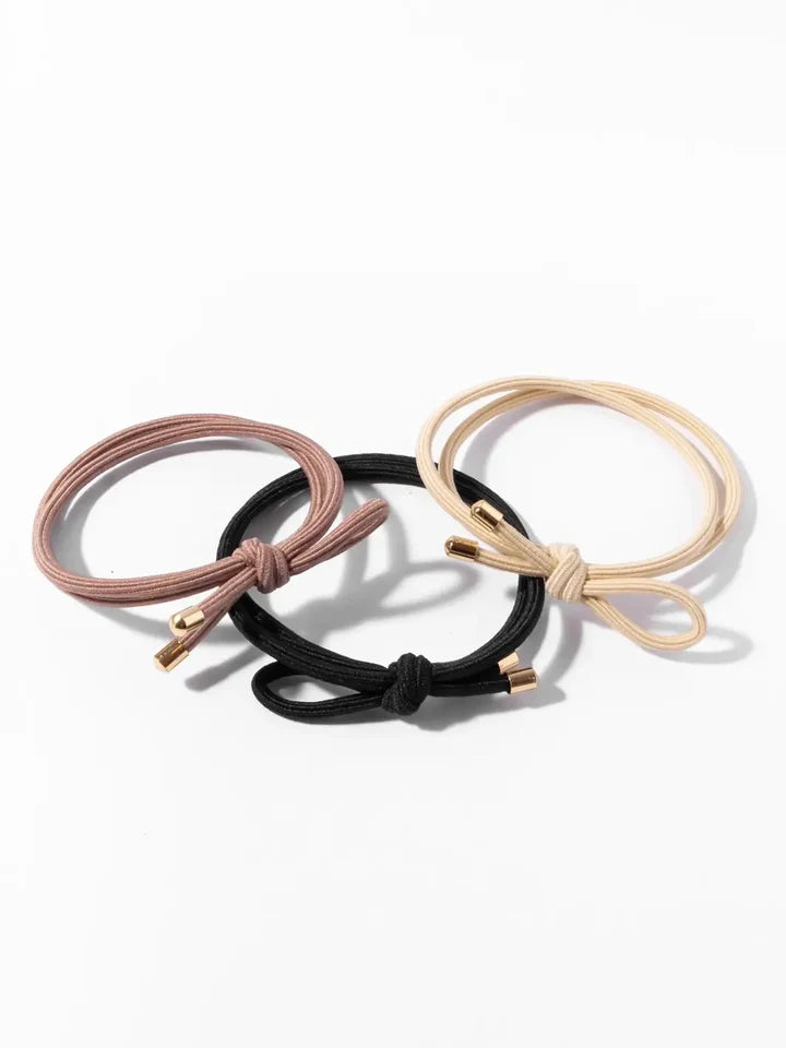 Ellie Rose Small Elastic Bows, Set of 3