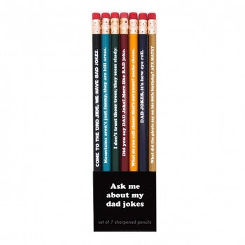Ask Me About My Dad Jokes Pencil Sets