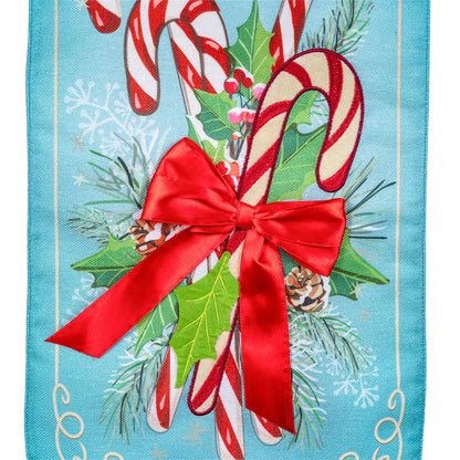 Merry Christmas Candy Cane Garden Flag