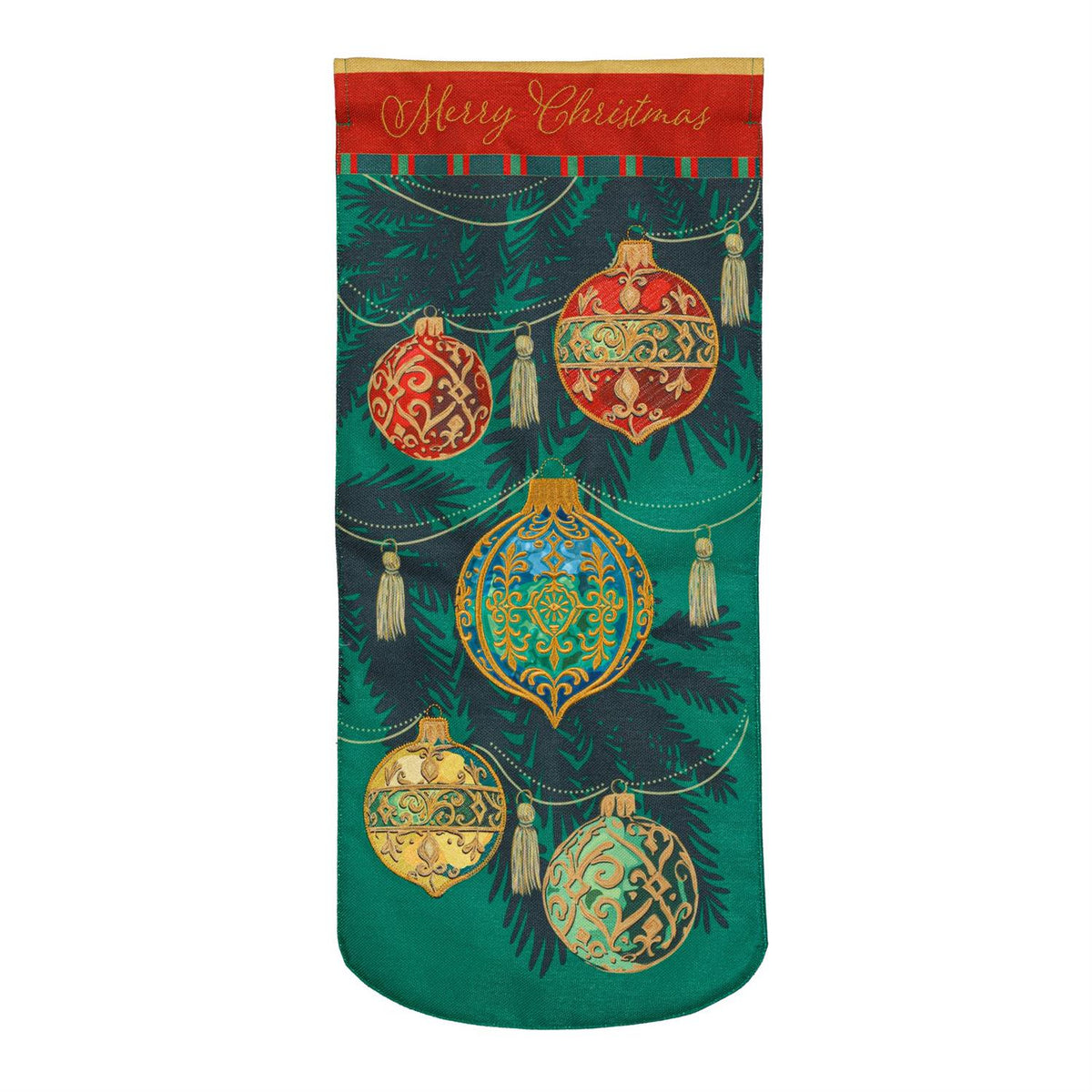 Merry Christmas Ornaments Garden Flag